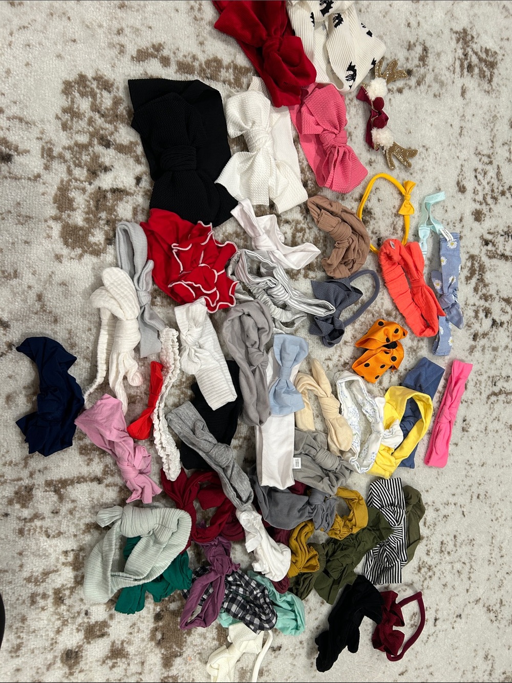 Assorted Baby Headbands and Bows- Mixed Colors